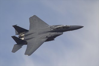 McDonnell Douglas F-15 Eagle aircraft in flight of the United States Airforce