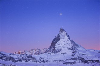 Matterhorn and starry sky