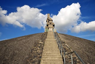 Stairway to heaven with sculpture Himmelsleiter