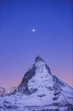 Matterhorn and starry sky