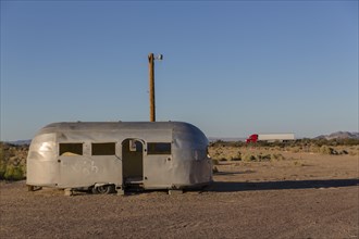 Discarded Airstream trailer