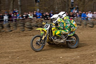 Motorcycle team at a motocross race