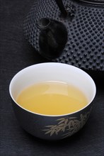 Cup with Sencha tea
