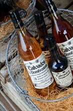 Bottles of calvados