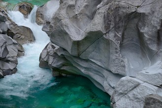 Mountain stream Verzasca near Lavertezzo
