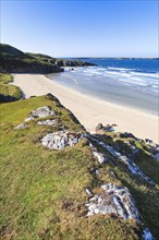 Sandy beach beach at the north coast Scotland