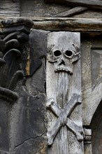 Architectural decoration on the facade of the charnel house
