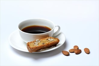 Cantucci and cup of coffee