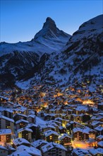 Village of Zermatt and Matterhorn