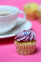 Mini cupcake and coffee cup