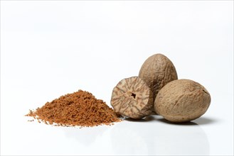 Nutmegs and nutmeg powder