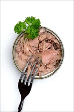 Pink canned tuna
