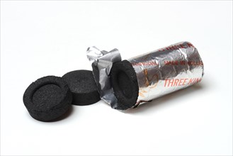 Smoking coal with incense