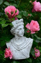 Bust with roses