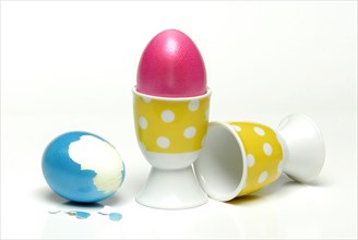 Easter egg in egg cup