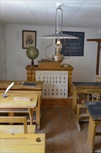 Old classroom in school