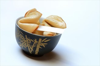 Bowl with fortune cookies