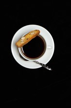 Cantucci and cup of coffee