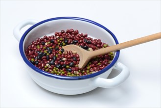 Various dried beans in bowl