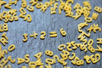 Letter noodles form arithmetic
