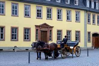 Carriage in front of Goethe House