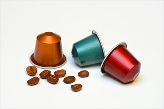 Coffee capsules and beans