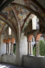 Cloister in the cathedral with wall paintings