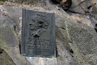 Goethe memorial plaque