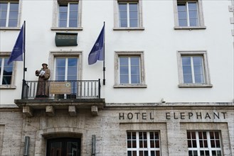 Hotel Elephant with figure Dr. Martin Luther