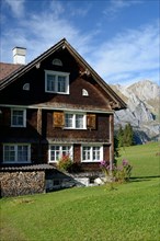 Farmhouse with wooden shingles