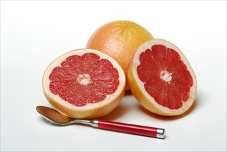Grapefruit and spoon