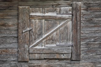 Wooden barn door