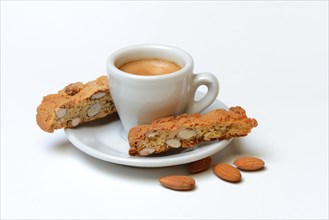 Cantucci and cup of espresso