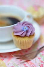 Mini cupcake and coffee cup