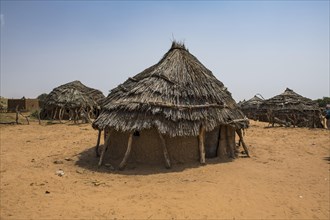 Traditional mud huts