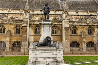 Statue of Oliver Cromwell in front of the House of Commons