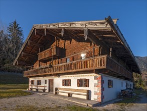 Tyrolean farm in late autumn