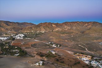 The Rodalquilar valley at dawn