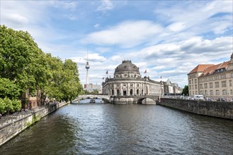Bode Museum and television tower with Spree River