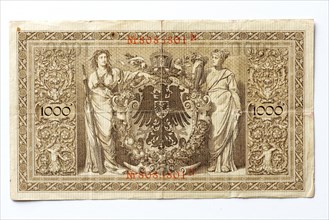 Banknote over thousand Mark