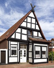 Half-timbered house with Lower Saxony gable