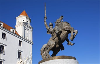Equestrian statue of king Svatopluk