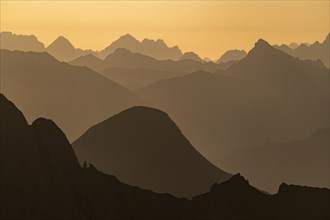 Golden hour over Vorarlberg Alps
