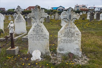 Cemetery in Stanley capital of the Falklands