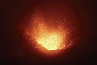 Volcanic eruption at Fimmvoerouhals