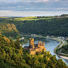 View of Katz Castle on the Rhine