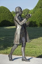 Bronze statue of the Austrian composer Joseph Haydn