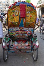 Close up of a rickshaw