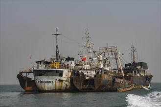 Chinese fishing boats in Freetown