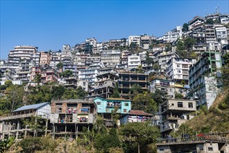 Houses perched on the hills